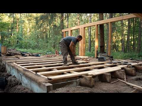 Man Builds 2-STORY Cabin ALONE in the Forest | Start to Finish by @lesnoy