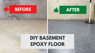DIY Epoxy Basement Floor - Step By Step