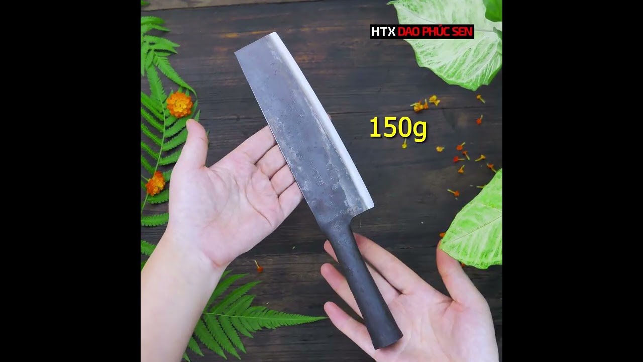 Dao thái sắc bén - Cán sắt - Thép nhíp ô tô - S01