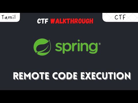 Spring4shell RCE | CTF walkthrough | TamilCTF | 0xraminfosec