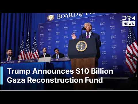 BREAKING: Trump Announces $10 Billion Gaza Reconstruction Fund at Board of Peace Summit | AC1G