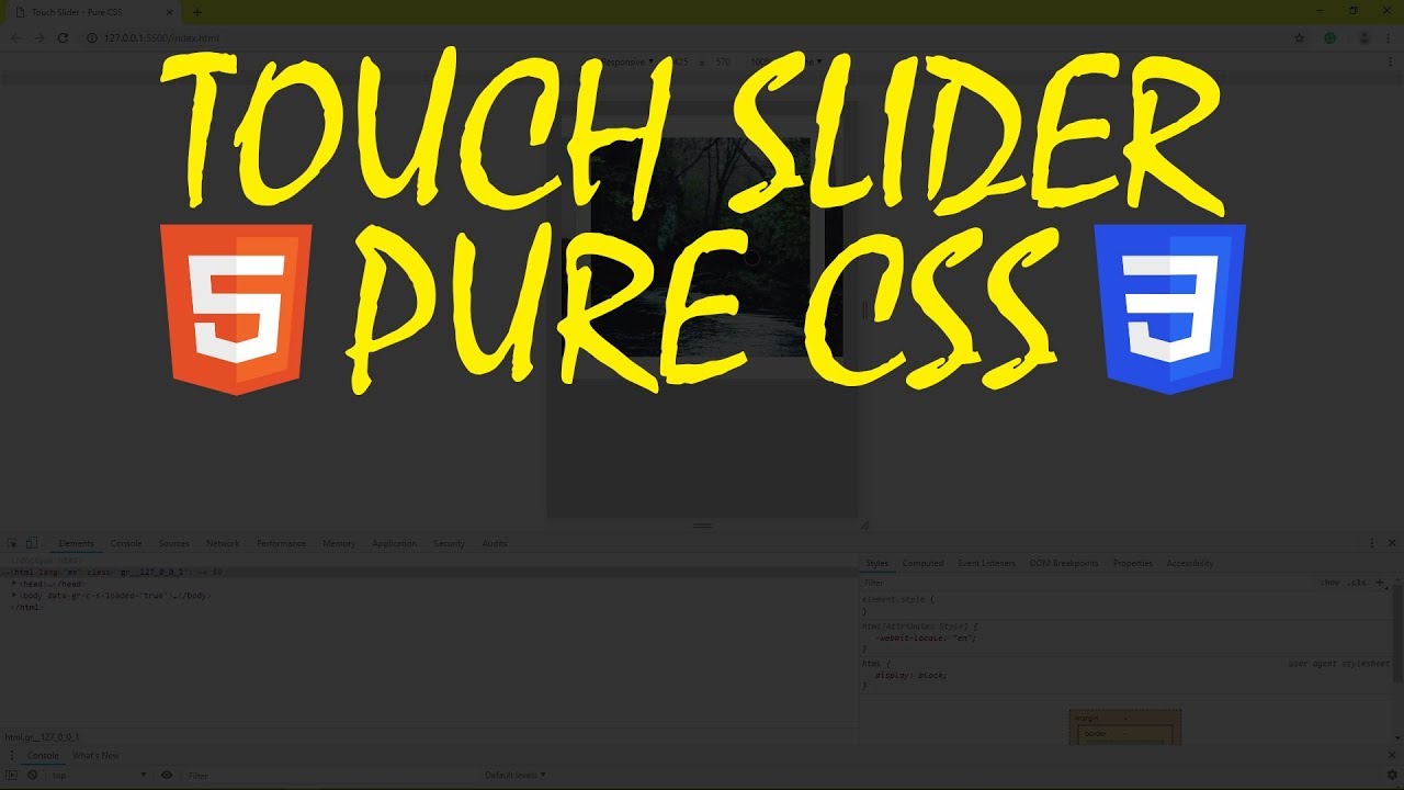 Touch Slider - Pure CSS
