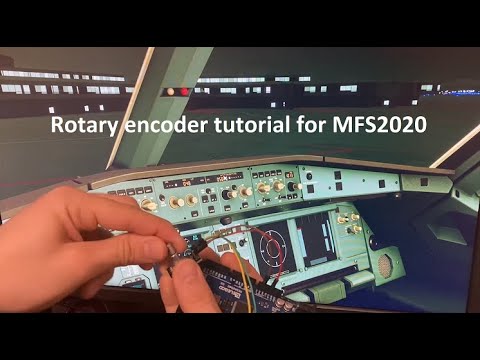 How to setup a rotary encoder in MFS2020 for your cockpit panel | Arduino Mega, MobiFlight & FSUIPC7
