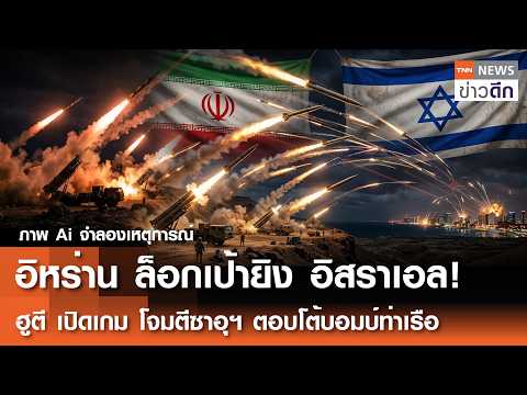 อิหร่าน ล็อกเป้ายิง อิสราเอล! ฮูตี เปิดเกม โจมตีซาอุฯ ตอบโต้บอมบ์ท่าเรือ | TNN ข่าวดึก | 25 ก.ค. 69
