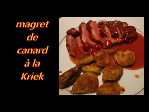 Magret de canard à la Kriek