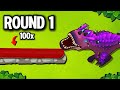 How Far can Each Tier 5 Get Against 100X Bloons?