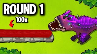 How Far can Each Tier 5 Get Against 100X Bloons?