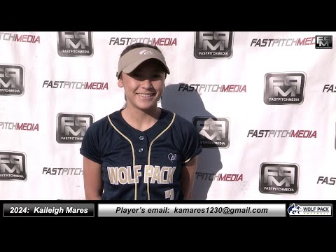 2024 Kaileigh Mares 4.05 GPA - Shortstop & Outfielder Softball Skills Video - Lady Wolfpack 18 Gold