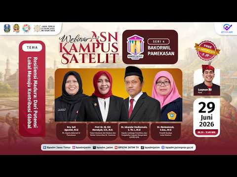 Webinar ASN Kampus Satelit 2026 - Resiliensi Madura: Dari Potensi Lokal Menuju Kontribusi Global