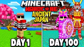 I Survived 100 Days in Ancient Japan on Hardcore Minecraft.. Here's What Happened