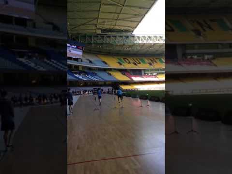 Glenelg's Jonty Scharenberg completes the Repeat Sprint test at the AFL Combine