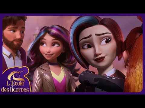 Des amis et des membres de la famille réunis |  L'École des Licornes | Dessins animés pour enfants
