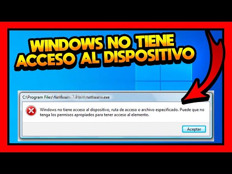 WINDOWS NO TIENE ACCESO AL DISPOSITIVO [RUTA DE ACCESO O ARCHIVO ESPECIFICADO]