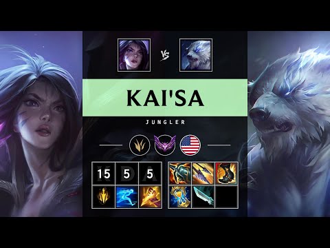 Kai'Sa Jungle vs Volibear - NA Master Patch 25.19