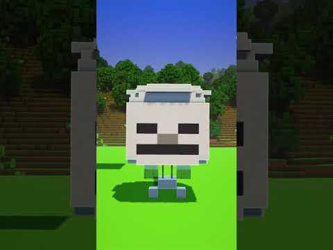 Minecraft Building Sounds With Mobs! #shorts