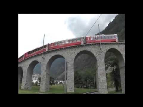 Viadotto elicoidale di Brusio - Treno Bernina Express