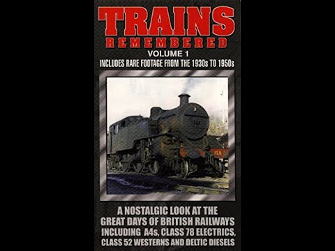 Original VHS Opening and Closing to Trains Remembered Volume 1 UK VHS Tape
