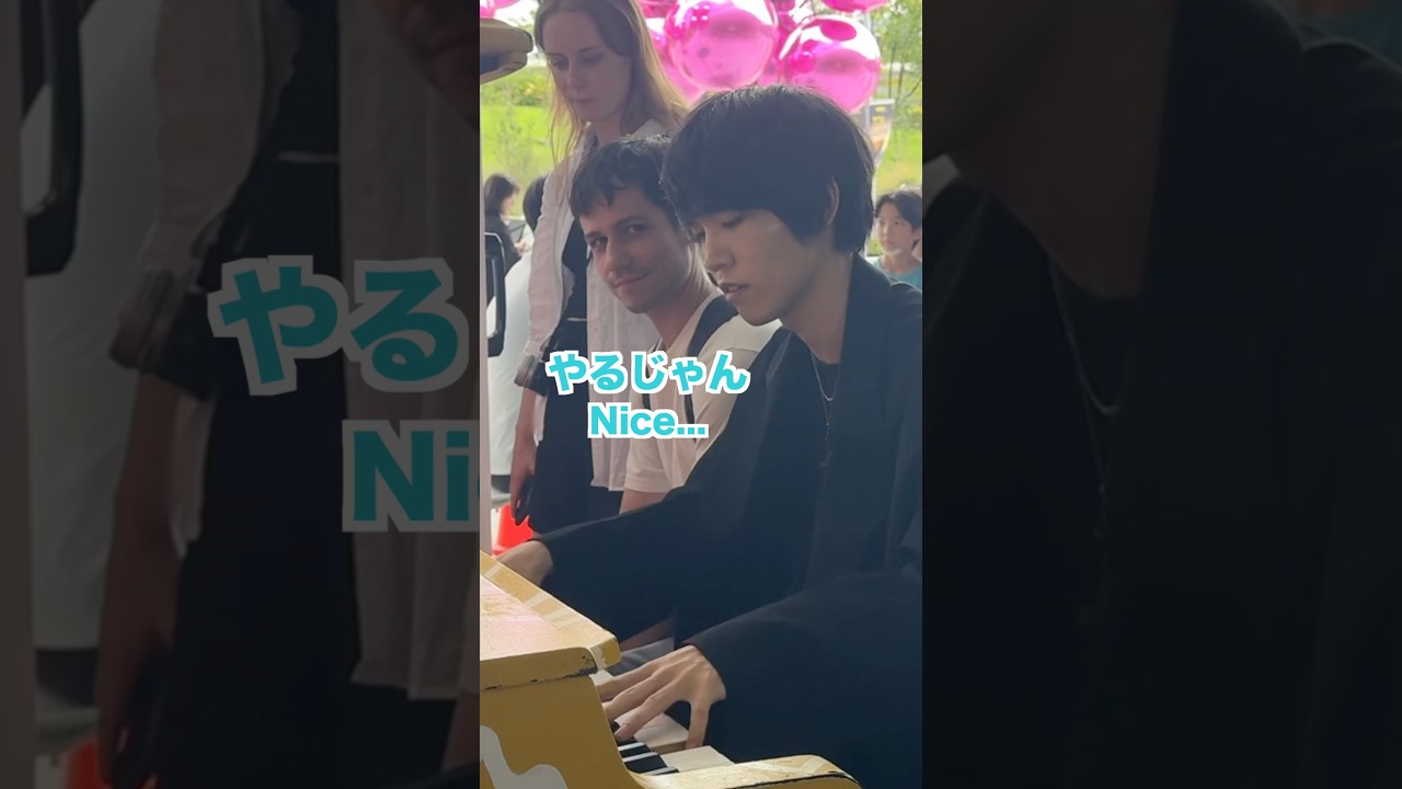韓国の街中でフランス人からの突然のリクエスト… #piano
