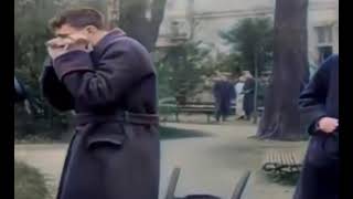 WW1 Soldier experiencing shell shock (PTSD) when shown part of his uniform.