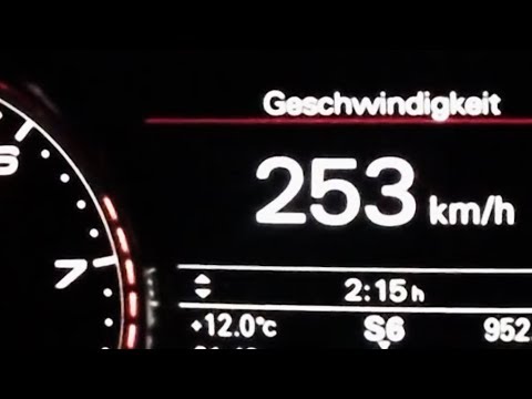 2014 Audi RS6 Avant  0-100 kmh kph 0-60 mph Tachovideo Beschleunigung Acceleration