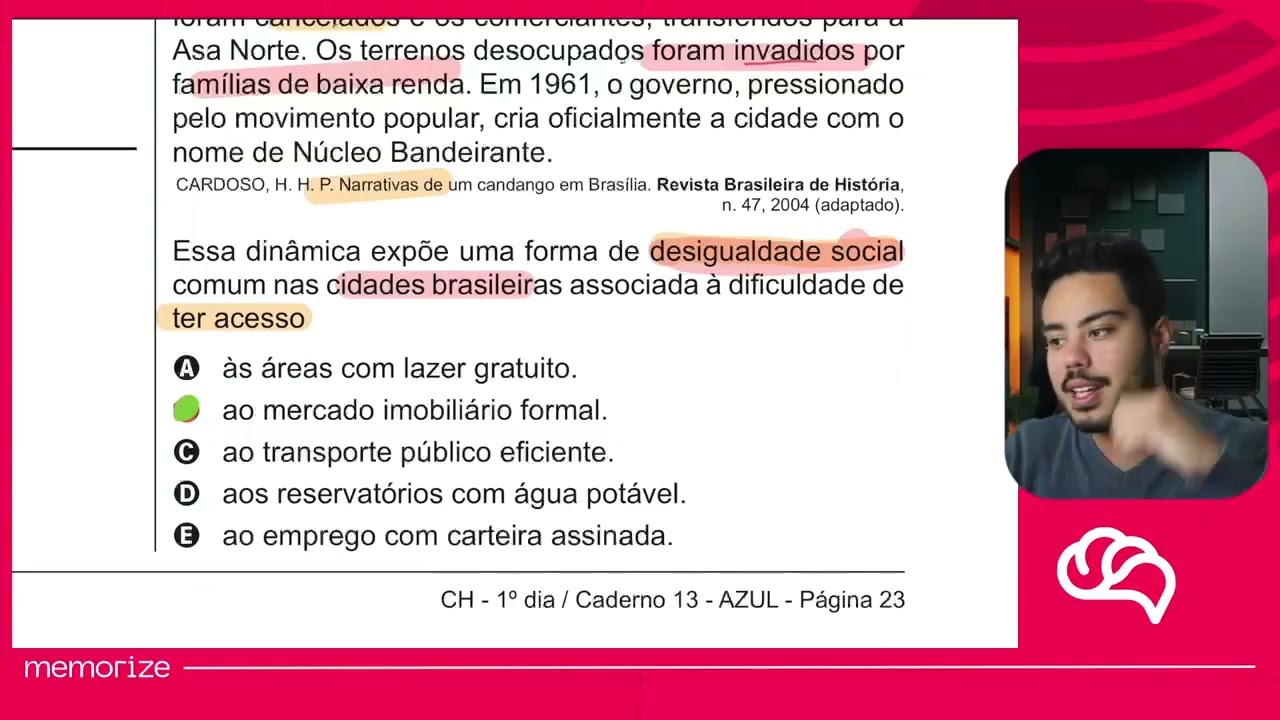 Resolução em Vídeo — Questão 59 ENEM 2018 PPL