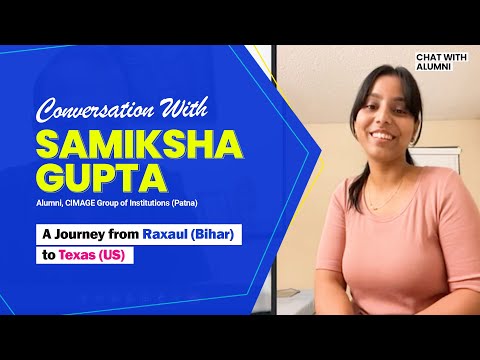 Samiksha Gupta Working at Wipro, Texas (US) sharing experience with Director Sir | CIMAGE College