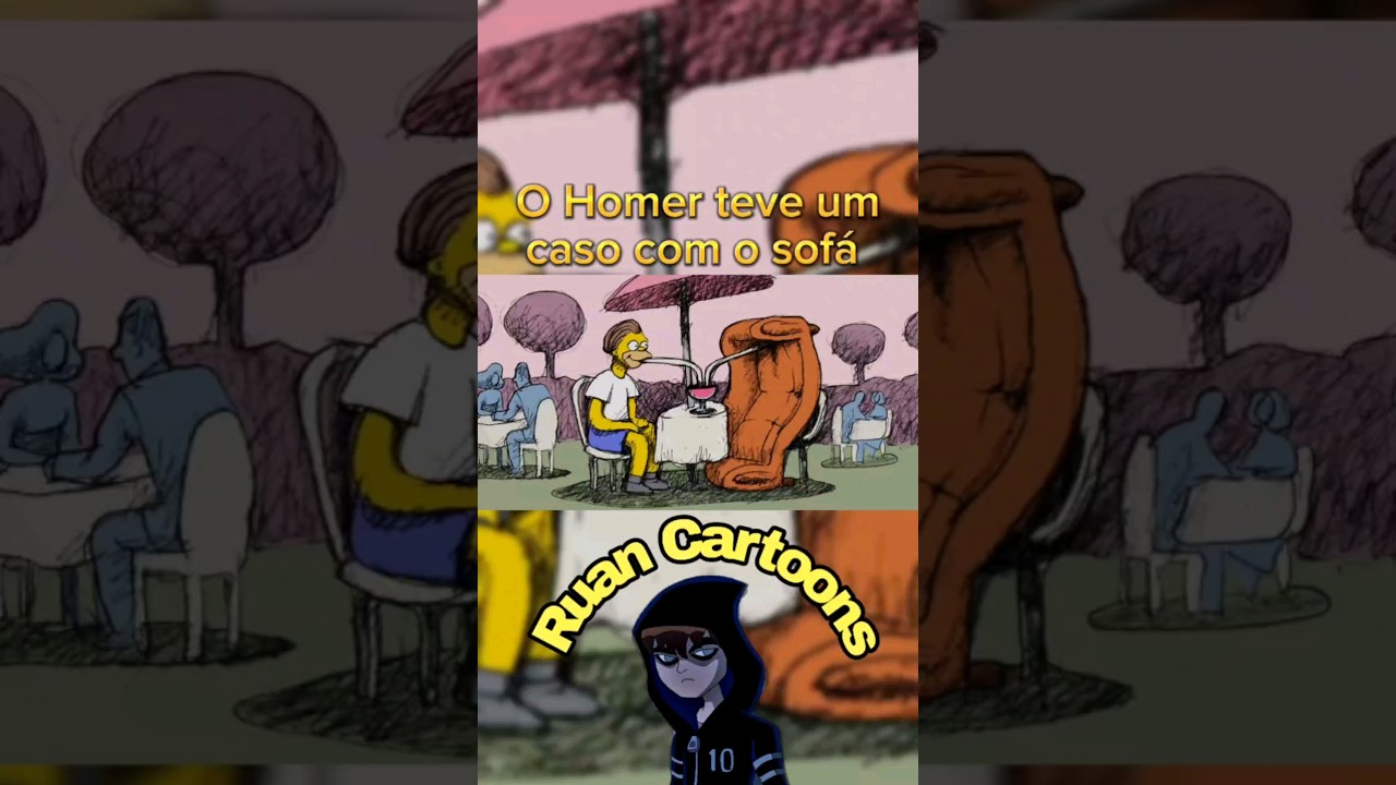 O Homer teve um filho com o sofá #shorts #cartoons #viral