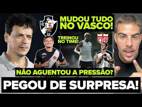 FERNANDO DINIZ PEGOU TODO MUNDO DE SURPRESA E MUDOU A ESTRATÉGIA! HUGO M. TITULAR? +1 SAÍDA NO VASCO