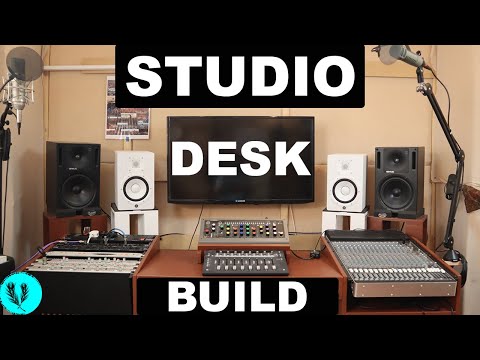 STUDIO DESK BUILD | DIY Studio Desk | Home Studio Desk Installation
