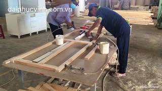 Máy ép nguội thuỷ lực, quy trình sảm xuất cửa công nghiệp