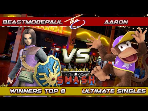 Boardwalk Smash #92 Winners Semis - BeastModePaul (Hero) Vs. Aaron (Diddy Kong) Smash Ultimate SSBU