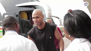 US-based Ghanaian Hollywood star Boris  Kodjoe together with friends visits the Focos Hospital