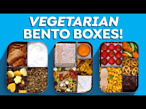 3 Vegetarian Bento Box Lunch Ideas