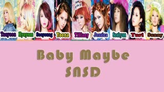 [Han/Rom/Eng] Snsd - Baby Maybe Lyrics