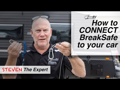 How to connect BreakSafe to your tow vehicle from your caravan
