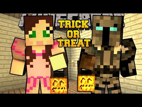 Minecraft: TRICK OR TREATING RACE! (AVOID BULLIES & COLLECT CANDY!) Mini-Game
