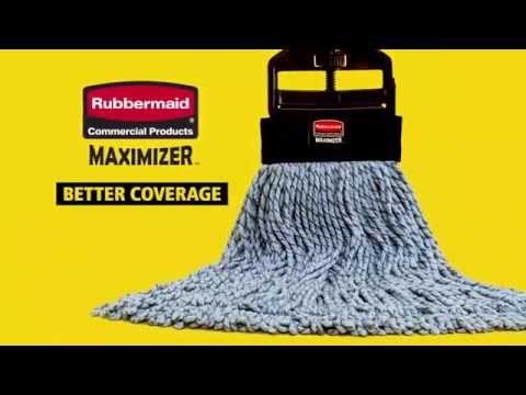 Product video for Maximizer™ Medium Microfiber Wet Mop, Universal Headband, Blue