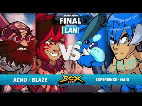 Acno & Blaze vs Experience & Maid - Elimination Final - Brawlhalla World Championship 2023 - LAN 2v2