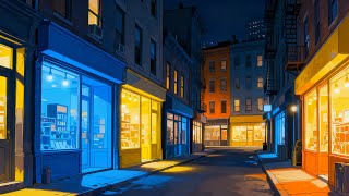 Skip through the night streets.