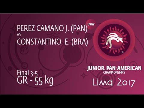 BRONZE GR - 55 kg: E. CONSTANTINO  (BRA) df. J. PEREZ CAMANO (PAN) by TF, 8-0