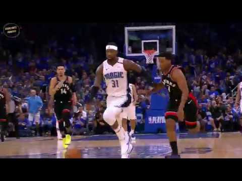 Terrence Ross steals and scores with a foul - Raptors vs Magic game 3 - 19/04/2019