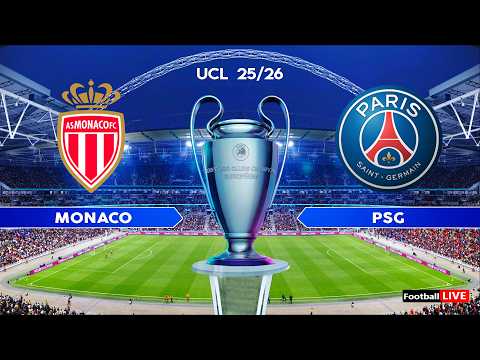 MONACO vs PSG - UEFA Champions League 2026 | Full Match All Goals | Simulation PES