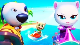 Аквабайк Говорящего Тома 2 # 8 Анджела Хэнк и Джинджер Talking Tom Jetsky 2