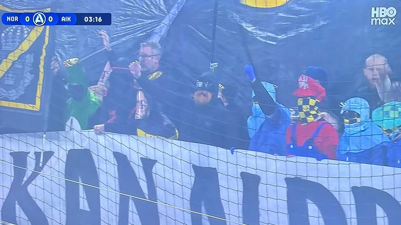 Läktarna ger liv åt svensk fotboll | IFK Norrköping - AIK tifon, inramning och banderoller