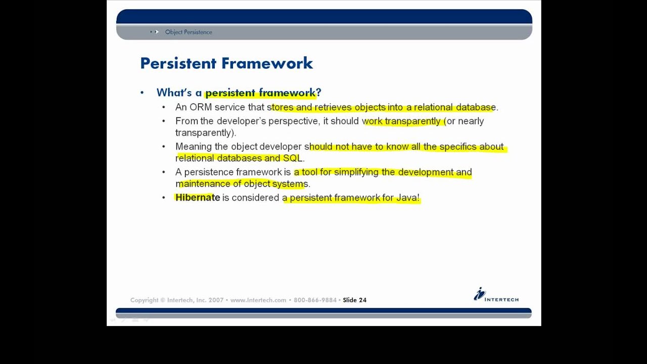 Intertech - Complete Hibernate Training - Part 2