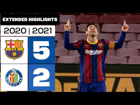FC Barcelona vs Getafe CF (5-2) | 2020/21 Season - Extended Highlights