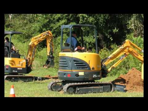 Hyundai mini excavator demonstration