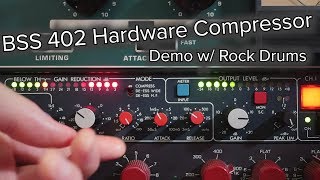 Video thumbnail for BSS DPR 402 Hardware Compressor Demo by James Meder