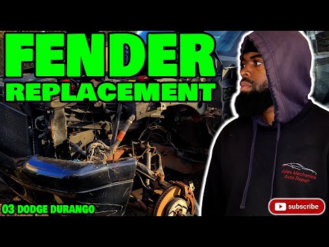 How to replace driver fender dogde durango dakota