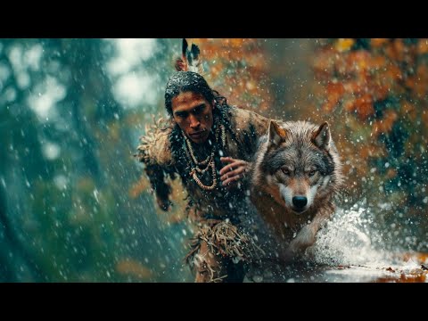 Spirit of the Wolf Warrior🐺Native American Shamanic Music🌧️The Power of Autumn Rain